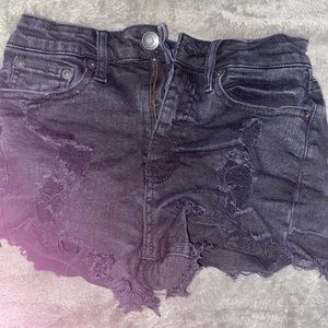 Aeropostale black jean shorts